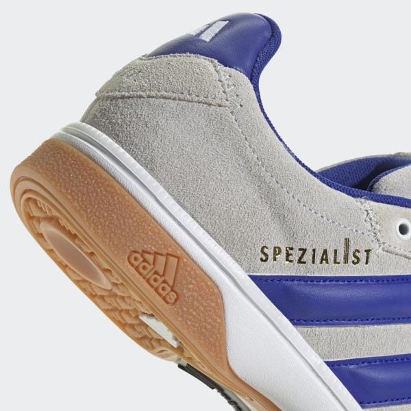 adidas spezialist chaussure de salle blanche/bleue