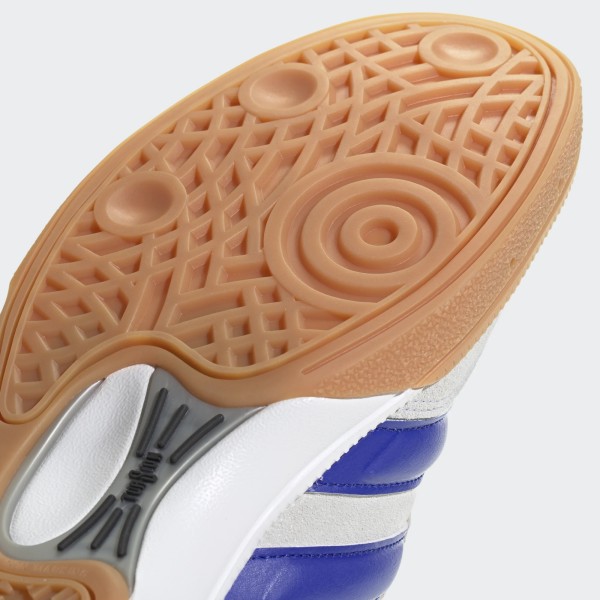 adidas spezialist chaussure de salle blanche/bleue
