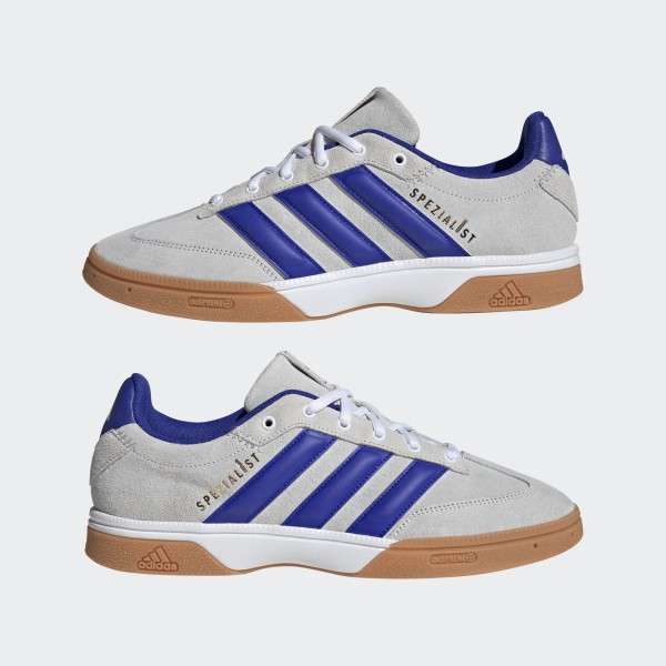 adidas spezialist chaussure de salle blanche/bleue