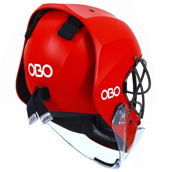 OBO ABS Helmet – Casque gardien de hockey rouge | Protection certifiée CE