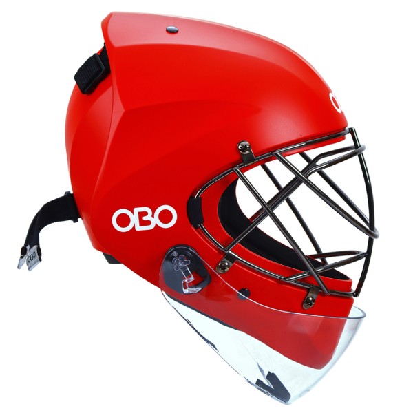 OBO ABS Helmet – Casque gardien de hockey rouge | Protection certifiée CE