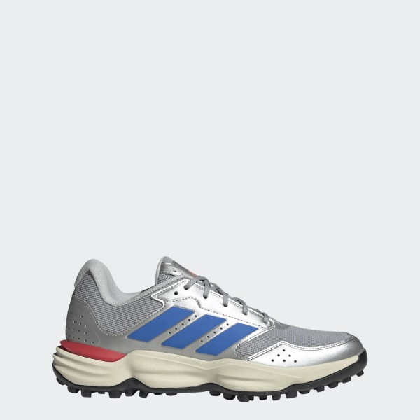 adidas adipower Hockey League Silver– Chaussures de Hockey sur Gazon