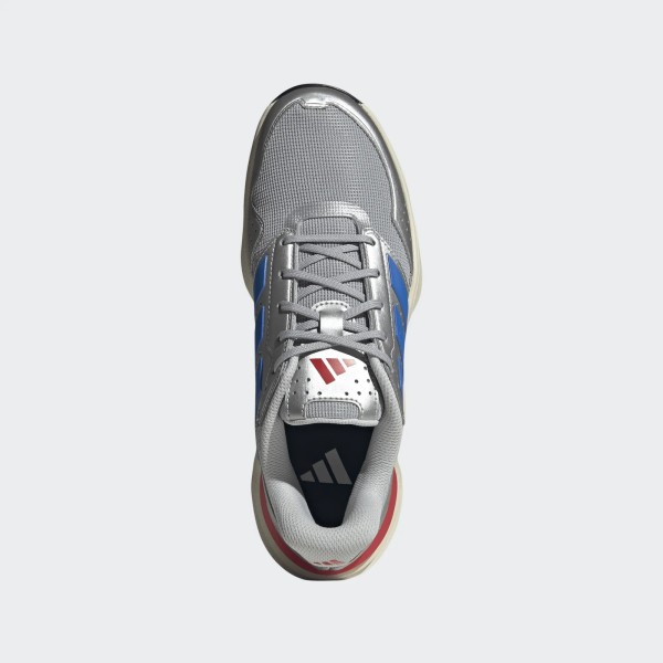 adidas adipower Hockey League Silver– Chaussures de Hockey sur Gazon up