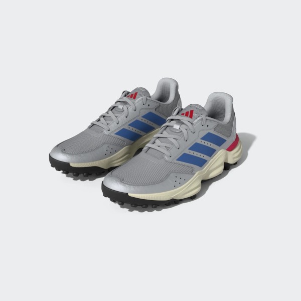 adidas adipower Hockey League Silver– Chaussures de Hockey sur Gazon double biais