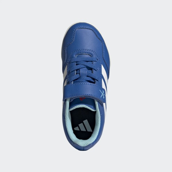 adidas Youngstar Rise Velcro Royal blanc up